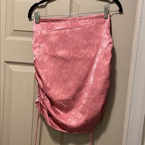 Forever 21 Floral Pink Ruched Skirt